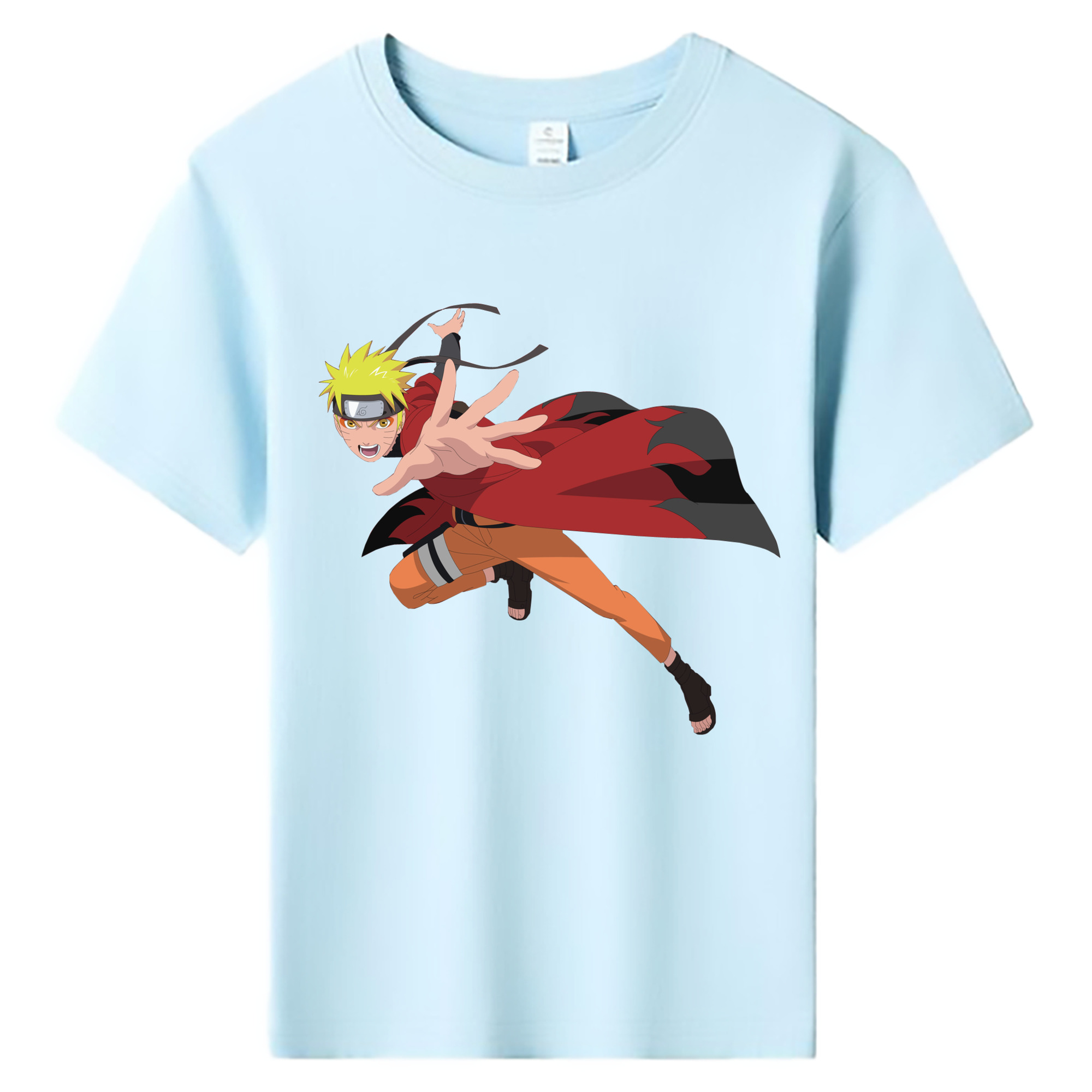 （画像用） NARUTO -ナルト- うずまき ナルト Uzumaki Naruto 綿100％キッズTシャツ（フロントプリント）